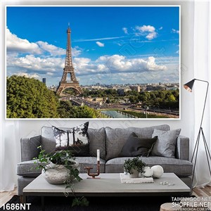 Tranh kiến trúc hùng vĩ in uv