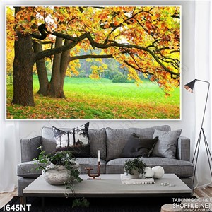 Tranh 3d mùa lá rụng