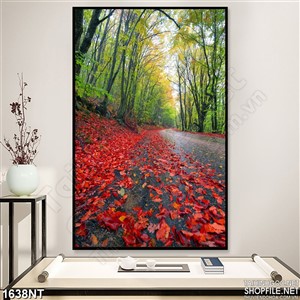 Tranh đường lá đỏ