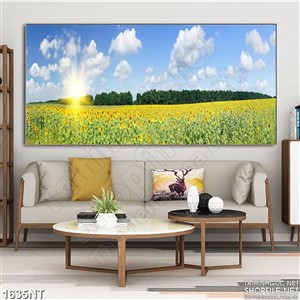 Tranh cánh đồng hướng dương