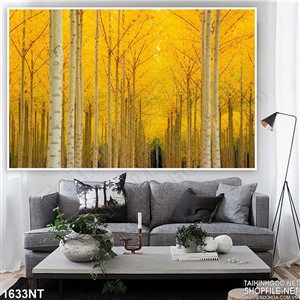 Tranh caánh rừng vàng