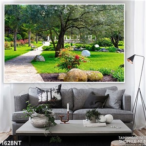Tranh công viên cây xanh