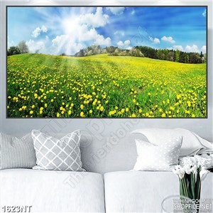 Tranh hoa vàng trong rừng