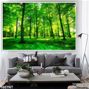 Tranh rừng cỏ xanh