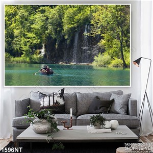 Tranh chèo thuyền trên sông