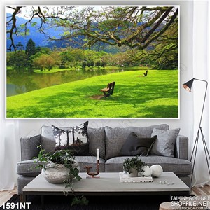 Tranh hàng ghế bên sông