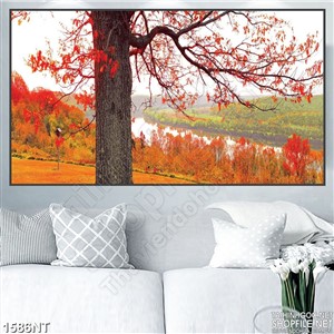 Tranh rừng phong đỏ