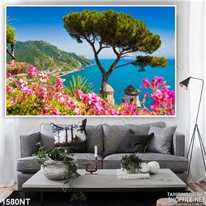 Tranh cây thông trên biển