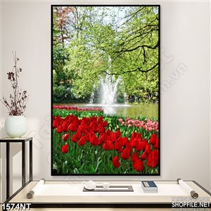 Tranh  cành cây vươn tán