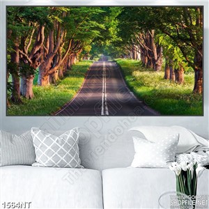 Tranh con đường rập bóng