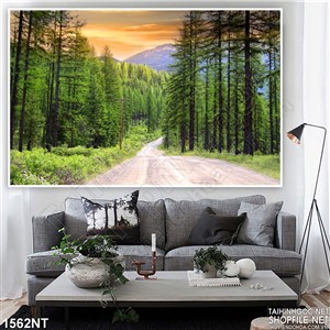 Tranh con đường trong rừng