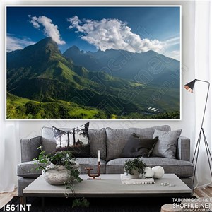 Tranh ngọn núi chạm mây