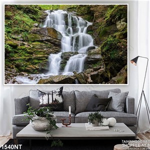 Tranh dòng nước trắng xóa