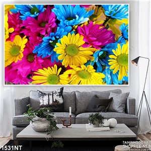 Tranh hoa muôn sắc màu