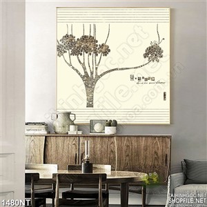 Tranh vẽ cây mộc mạc