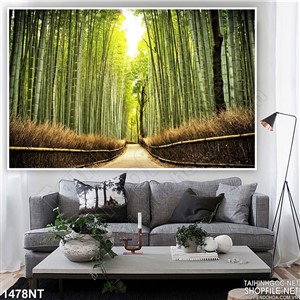 Tranh con đường trúc 3d