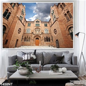 Tranh giữa lâu đài in uv