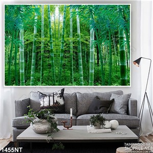 Tranh rừng trúc 3d