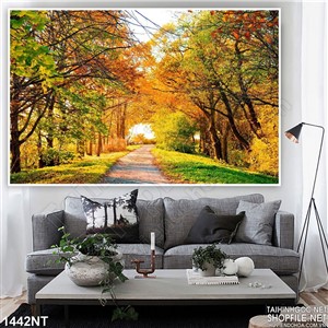 Tranh hàng cây rập bóng