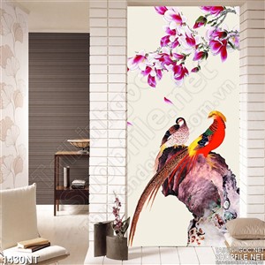 Tranh cánh đào rơi 3d