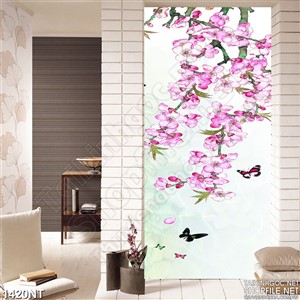 Tranh vẻ in uv hoa anh đào