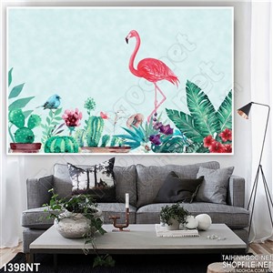 Tranh thiên nga hồng