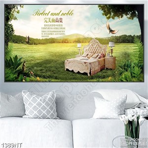 Tranh chiếc giường xinh