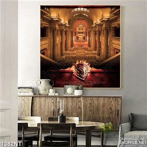 Tranh lâu đài kiên cố