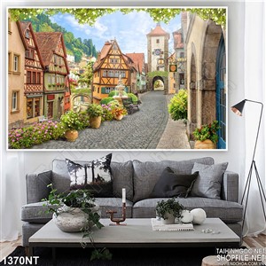 Tranh thành phố hoa