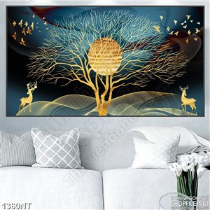 Tranh cây dưới trăng