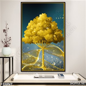 Tranh tán lá vàng