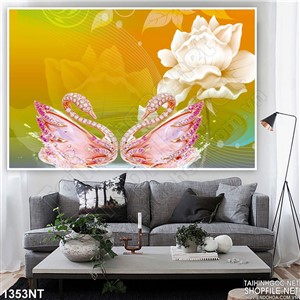 Tranh thiên nga hồng