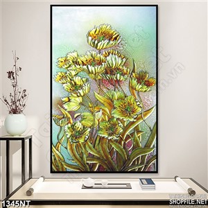 Tranh hoa bay trong gió