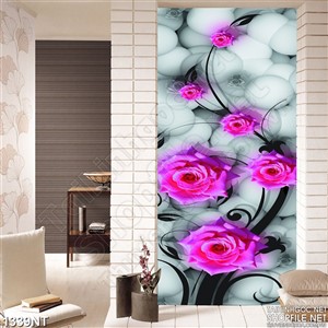 Tranh in uv hoa hồng nhung