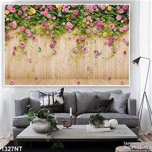 Tranh hàng rào hoa hồng