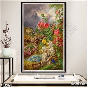 Tranh 3d hoa sương mù