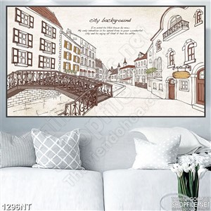 Tranh vẻ in uv phố cổ