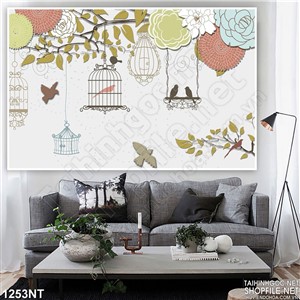 Tranh khu vườn chim