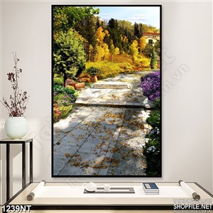 Tranh đồi côi sồi già