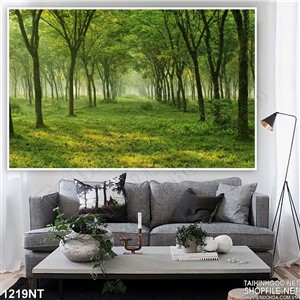 Tranh  rừng cây xanh