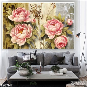 Tranh hoa hồng nhung