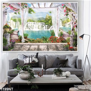 Tranh khu vườn lãng mạn