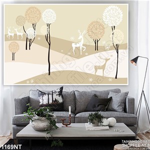 Tranh vẽ rừng già