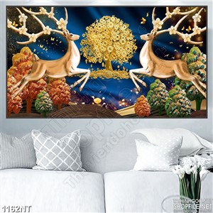 Tranh hai chú tuần lộc