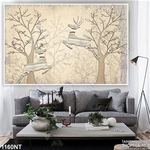 Tranh hươu bay inuv