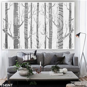 Tranh vẽ thân cây