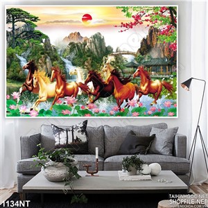 Tranh đàn ngựa truy phong