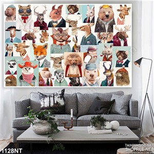 Tranh hình người đầu thú