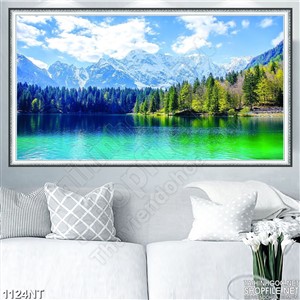 Tranh mặt hồ yên lặng