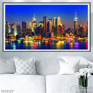 Tranh thành phố trên sông